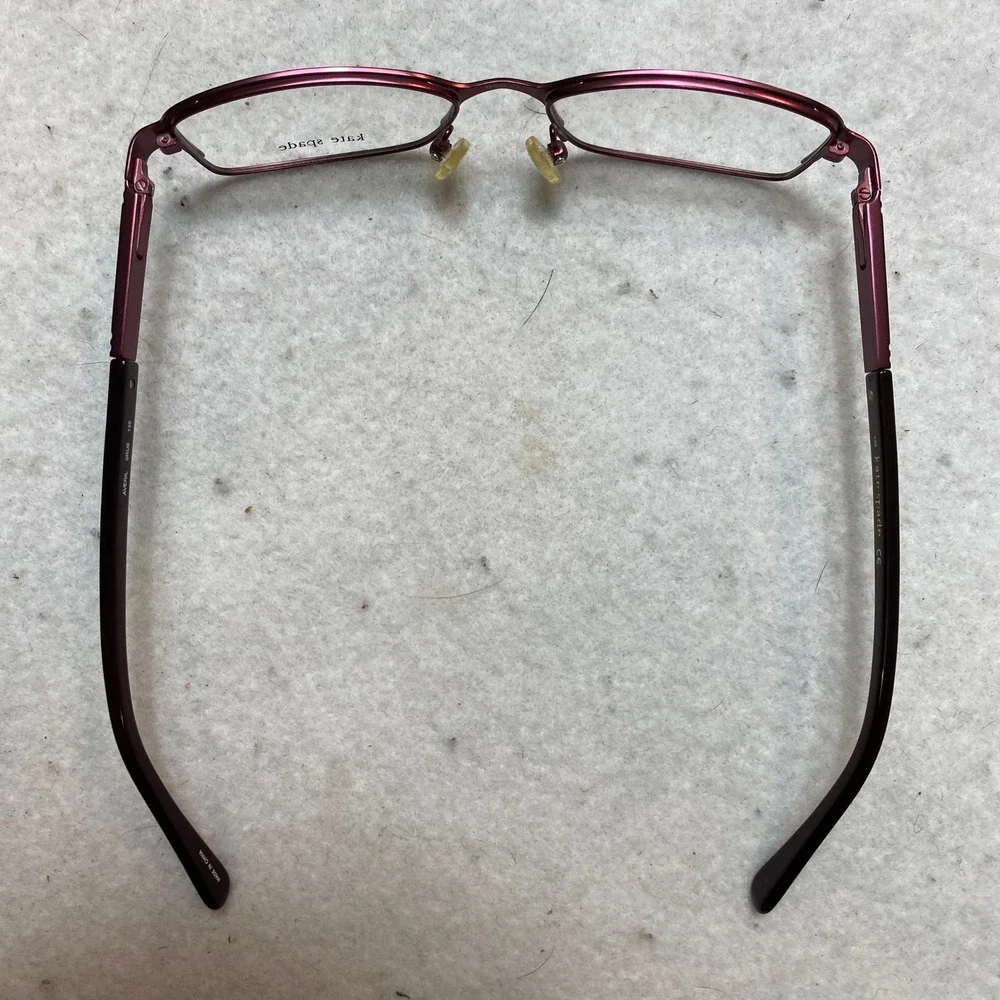 Kate Spade Averil 0RU6 Eyeglasses Womens Burgundy Rectangular 135mm